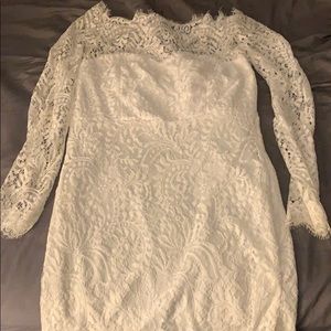White lace dress
